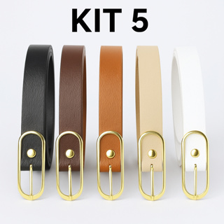 Kit 4 Cintos Femininos Finos da Moda em Oferta na Shopee