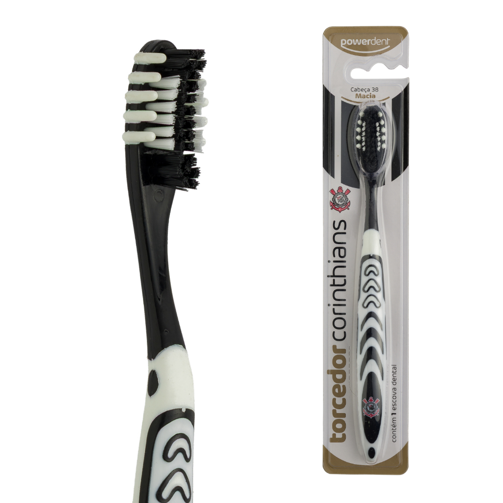 Escova De Dentes Timão FC Corinthians Time Futebol Powerdent Adulto