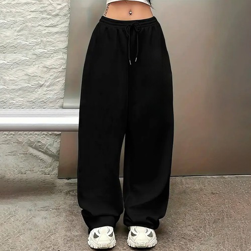 Calça Baggy Wide Leg Lisa Pantalona Feminina Moletom Unissex Algodão Masculino Aesthetic Streetwear em Oferta na Shopee