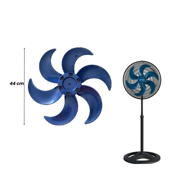 Hélice AZUL Para Ventilador Ventisol Turbo 50 Cm 6 Pás Original em Oferta na Shopee