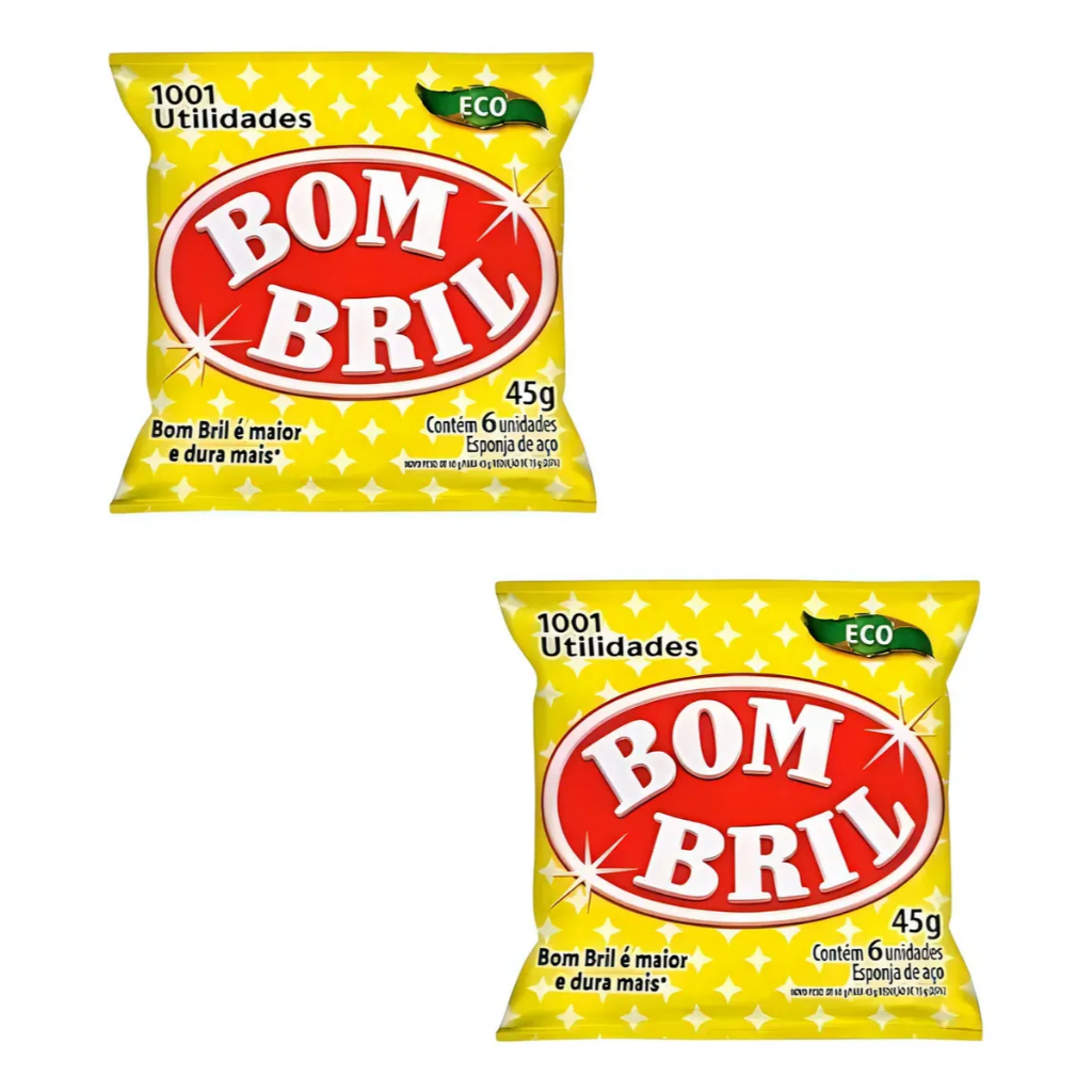 BomBril Esponja de Aço 45g Original em Oferta na Shopee