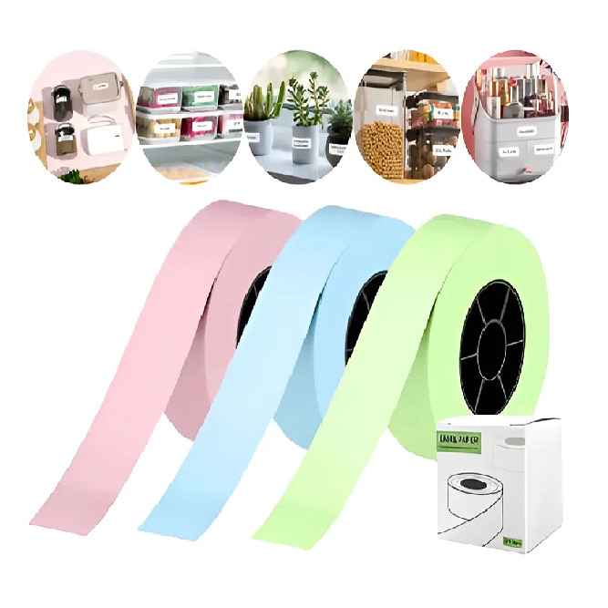 Bobinas Térmica Continua Adesiva 15mm P/ Mini Impressora Coloridos