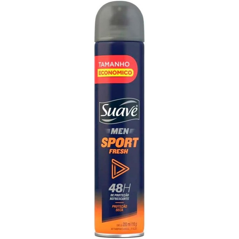 Desodorante Antitranspirante Suave Aerossol Men Sport Fresh 48h Com 200ml em Oferta na Shopee