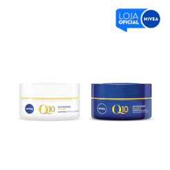 KIT NIVEA Creme Facial Antissinais Q10 Power Dia 50g + Creme Facial Antissinais Q10 Power Noite 50g