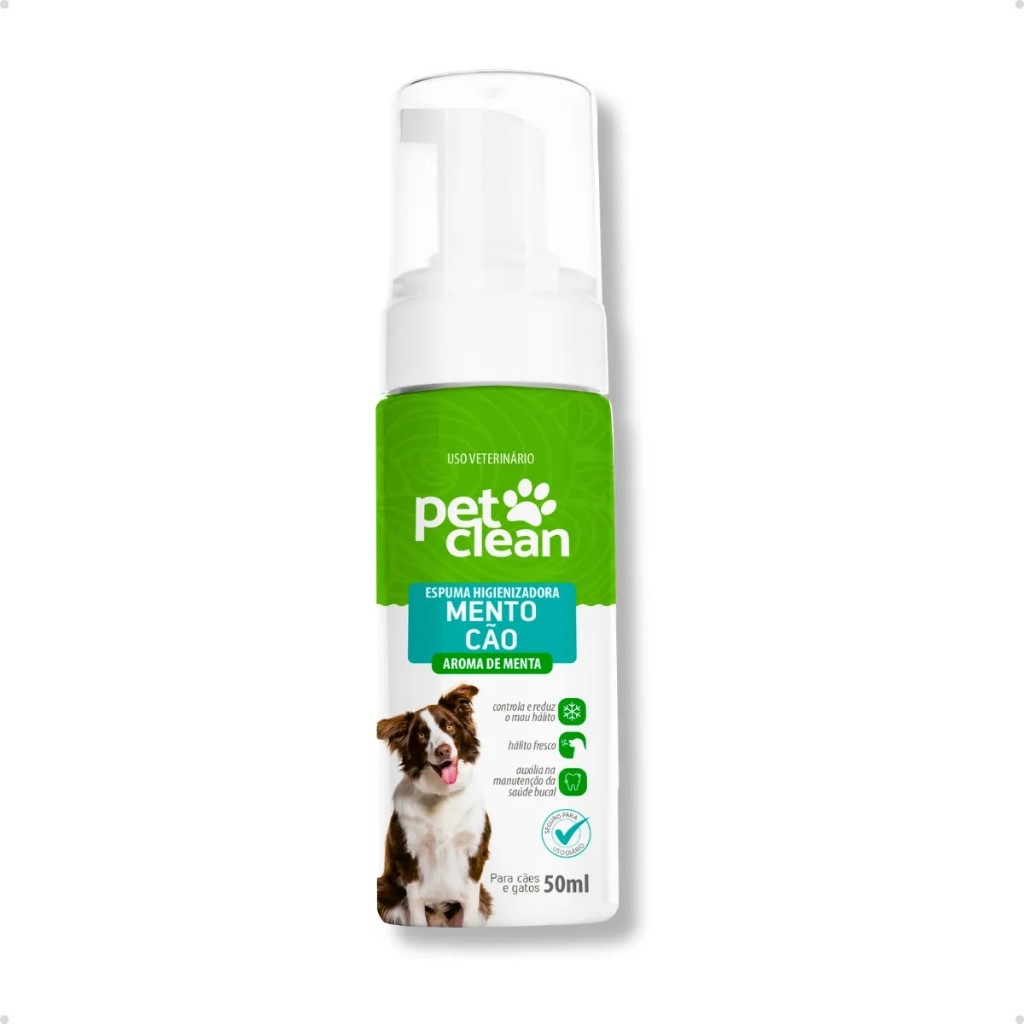 Espuma Higienizadora De Menta pet clean para caes - envio imediato