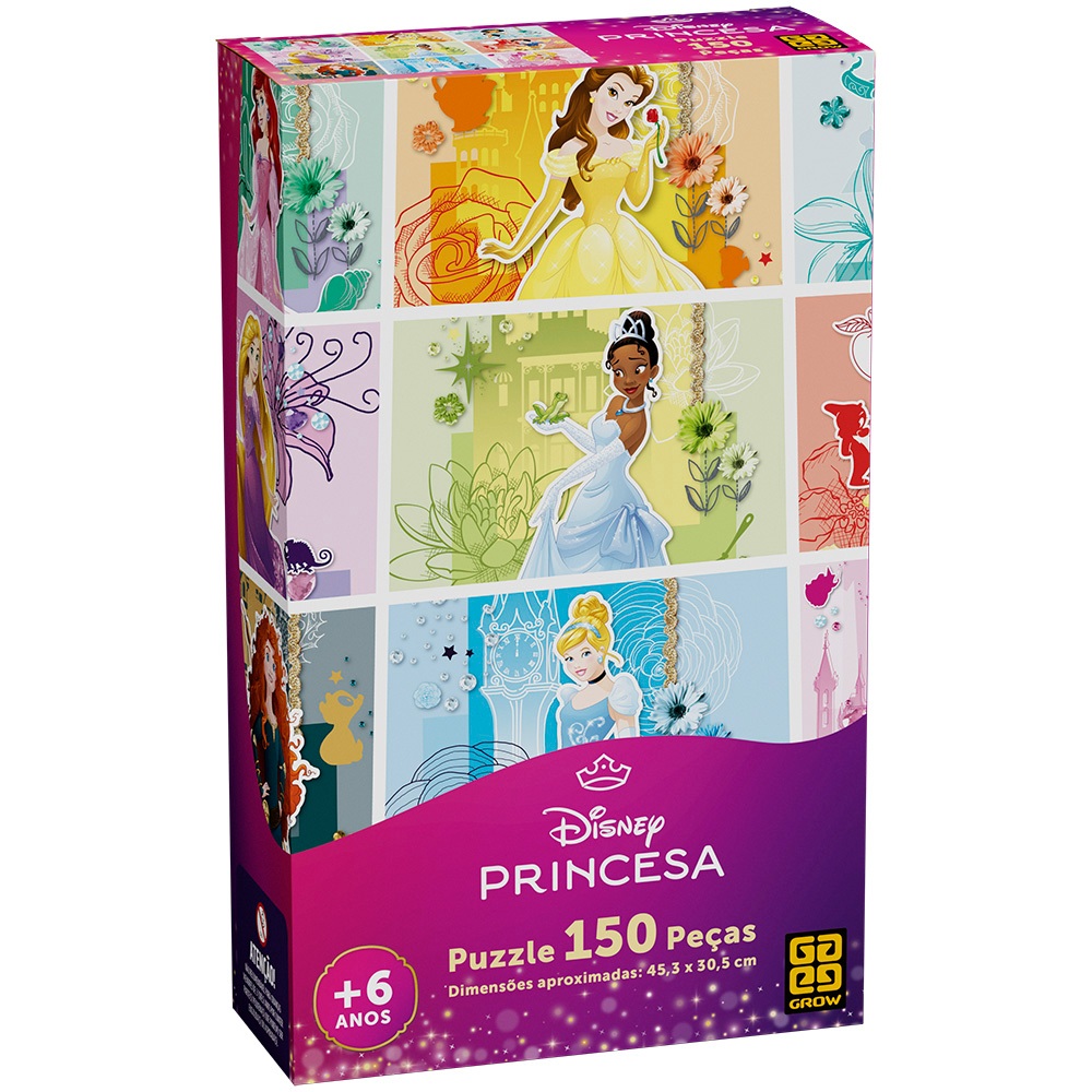 Puzzle 150 peças Princesas em Oferta na Shopee