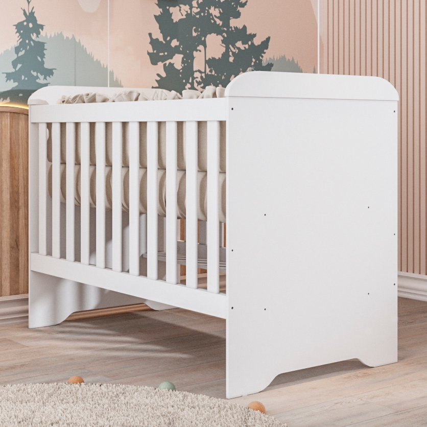 Berço Americano 3 em 1 Mini Cama Mini Sofá Gabrielle MDF Branco em Oferta na Shopee