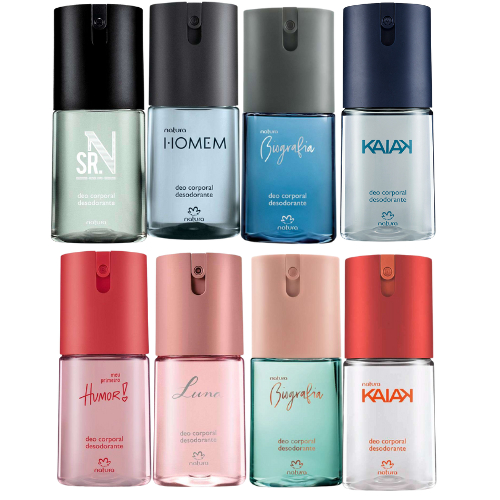 Deo Corporal Natura Feminino e Masculino – Várias Fragrâncias Disponíveis