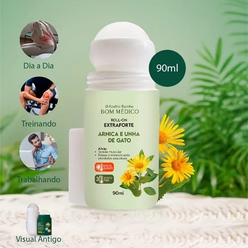 Roll-on para Dor Muscular Extra Forte Arnica e Unha de Gato 55ml