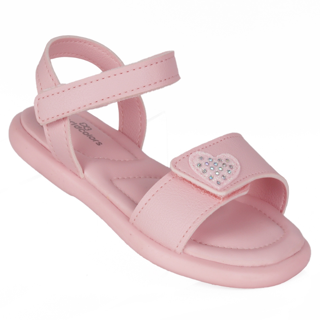 Sandália Infantil Feminina WorldColors Fofura - Rosa em Oferta na Shopee