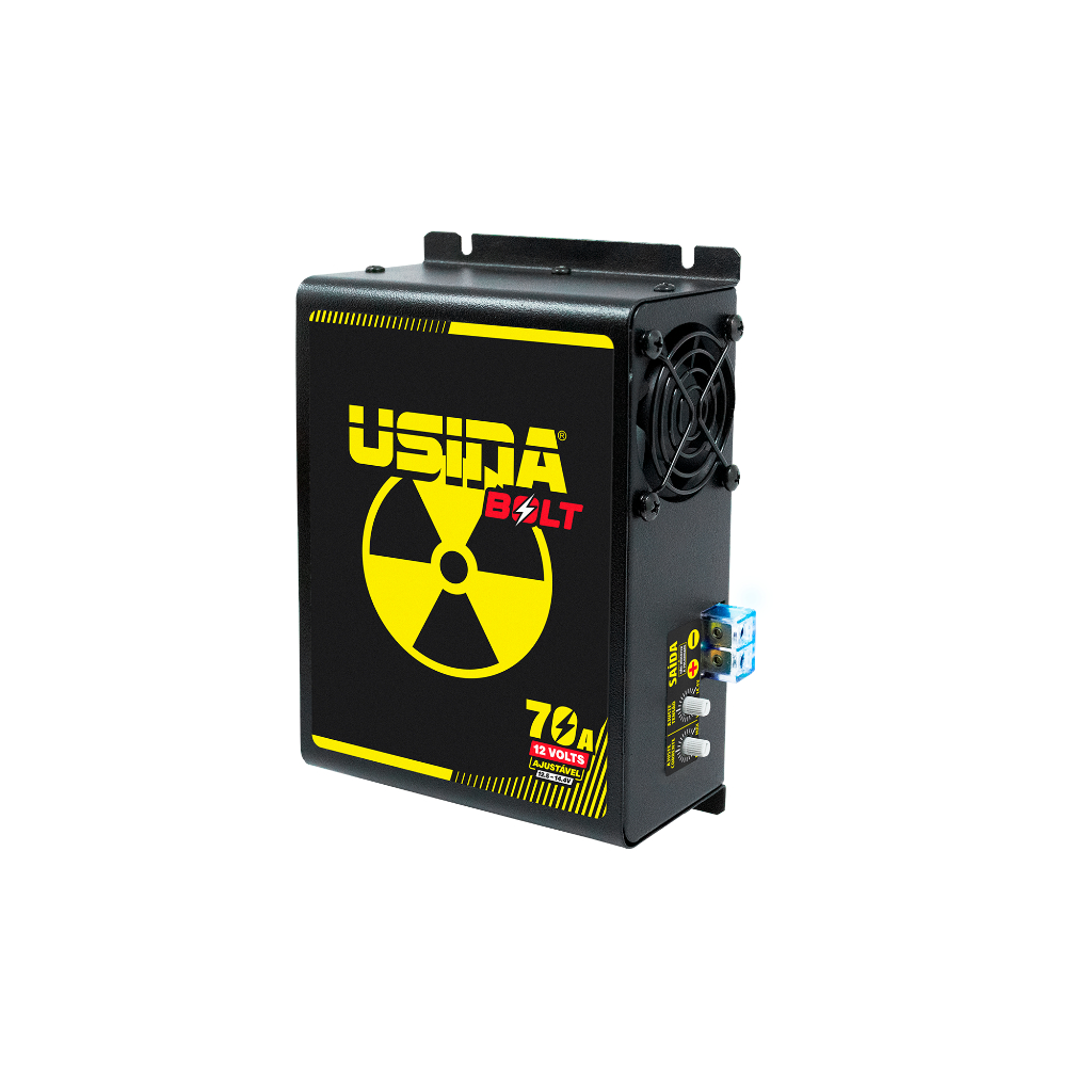 Usina Bolt Fonte Automotiva 12V 70A Bivolt – Som Automotivo e Carregador de Bateria