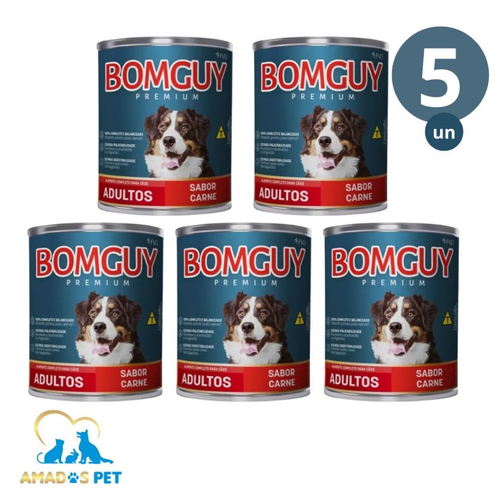 KIT  BOMGUY PATÊ PREMIUM SABOR CARNE 280G - RAÇÃO ÚMIDA PARA CÃES - FVO em Oferta na Shopee