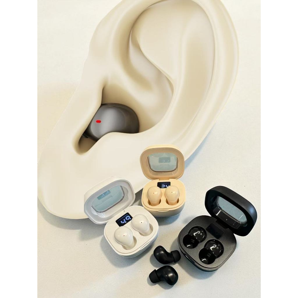 Mini fone de ouvido Bluetooth sem fio para dormir Som imersivo com estojo de carregamento  SK19 em Oferta na Shopee