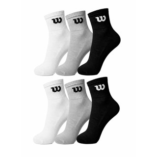 Kit 6 pares de meia cano curto wilson Unissex W em Oferta na Shopee