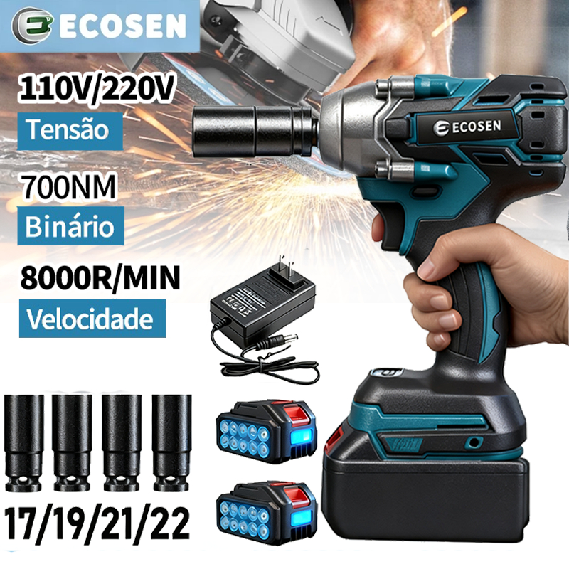 Chave elétrica sem fio com 2 baterias Chave De Impacto Parafusadeira Furadeira de torque sem escova