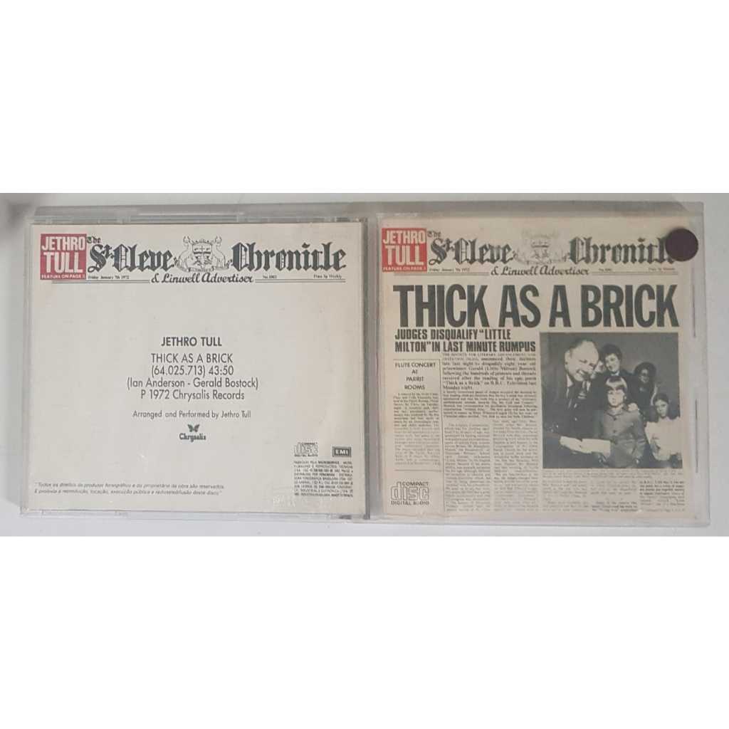 CD Jethro Tull Thick As A Brick