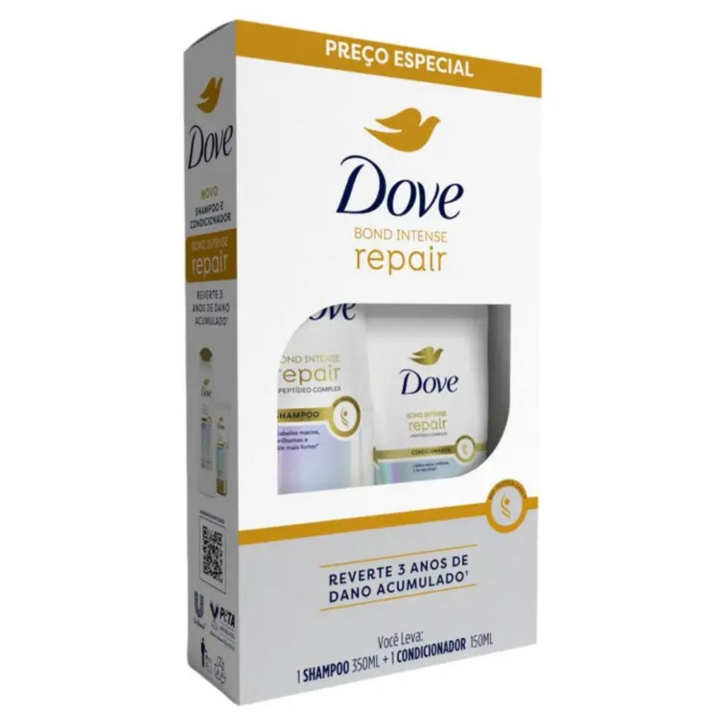 Promopack Dove Bond Intense Repair Shampoo 350ml + Condicionador 150ml
