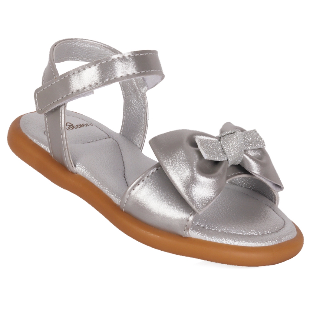 Sandália Infantil Feminina WorldColors Fofura - Prata