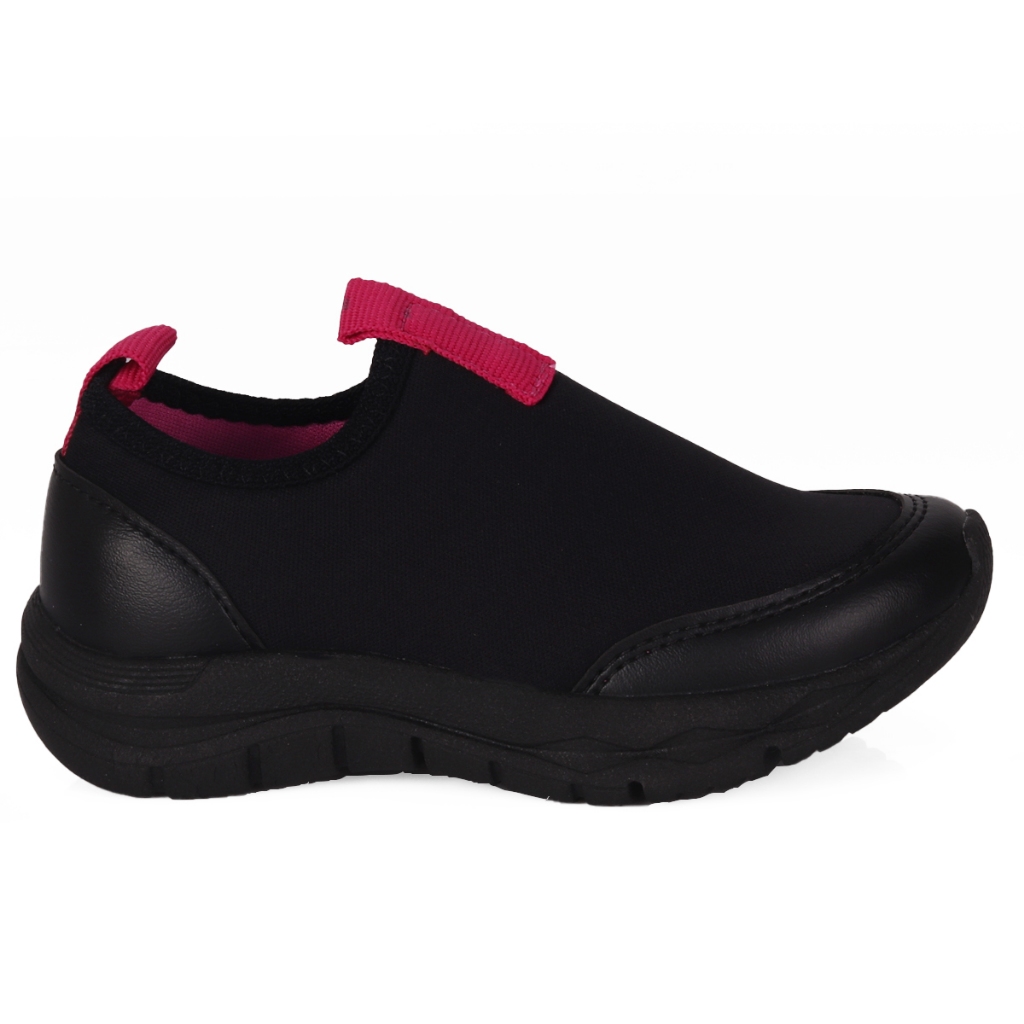 Detalhes do Tênis Infantil Volta As Aulas Baby WorldColors - Preto (22 ao 27)