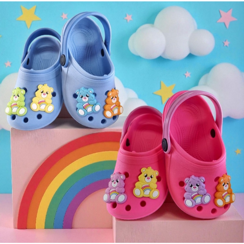 SANDALIA BABUCHE INFANTIL PAPETE URSINHOS PERSONAGENS VARIAS CORES MACIO LEVE CONFORTAVEL