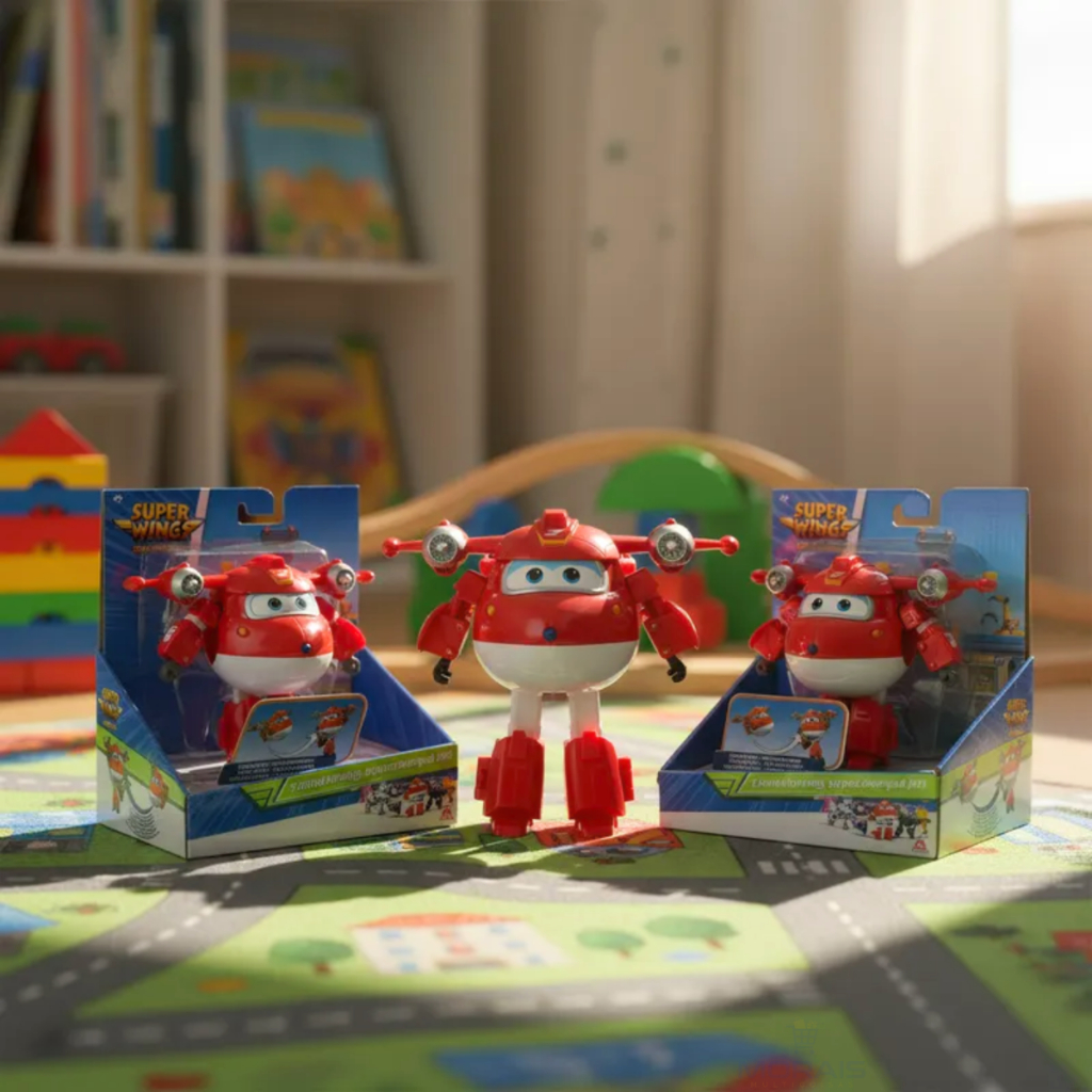 Super Wings Jett Transformando O Supercharged Vermelho 883 em Oferta na Shopee