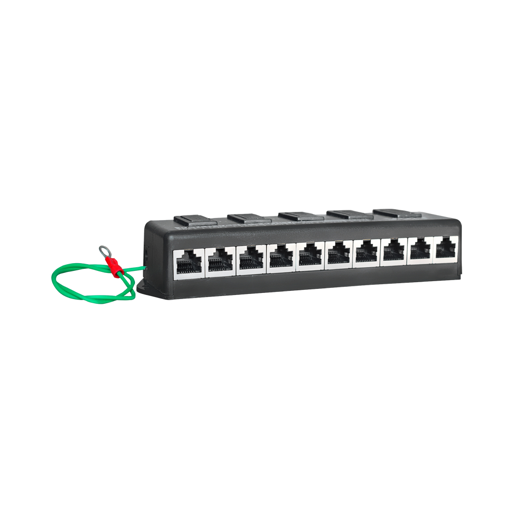 Patch Panel Poe Volt 5 Portas Fast Ethernet 12/48v