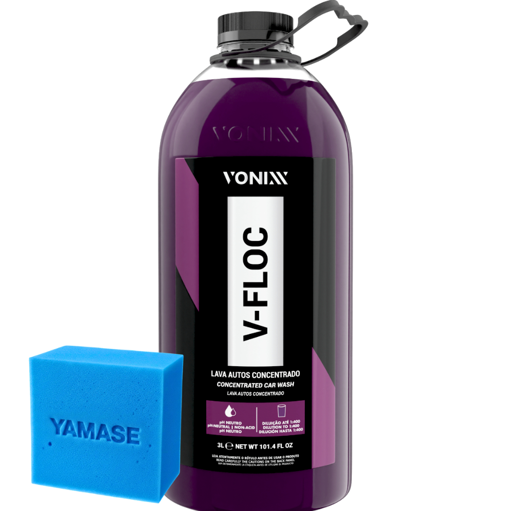 Shampoo Automotivo Lava Auto V-Floc Concentrado 3L Vonixx