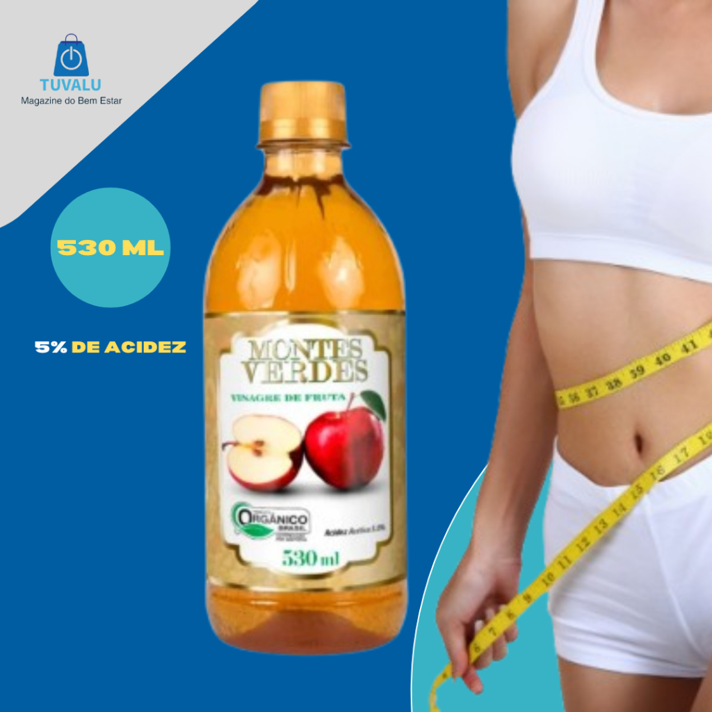 Vinagre De Maçã Orgânico 5% de Acidez - Montes Verdes (Garrafa Pet) 530ML em Oferta na Shopee