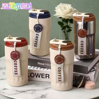 Copo Térmico Cafe Inox Portátil com tampa ,450ml Com LED Temperatura Antivazamento— em Oferta na Shopee