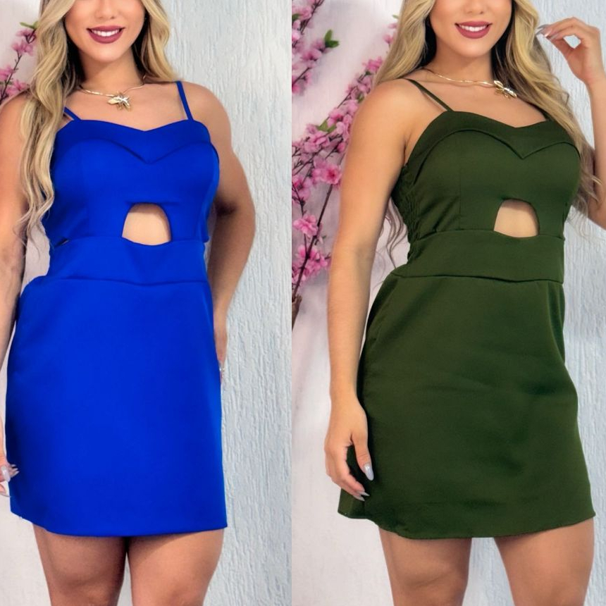 Vestido Macaquinho Feminino Alfaiataria Alcinha Com Bojo ,Regulage Na Costa ,elastex