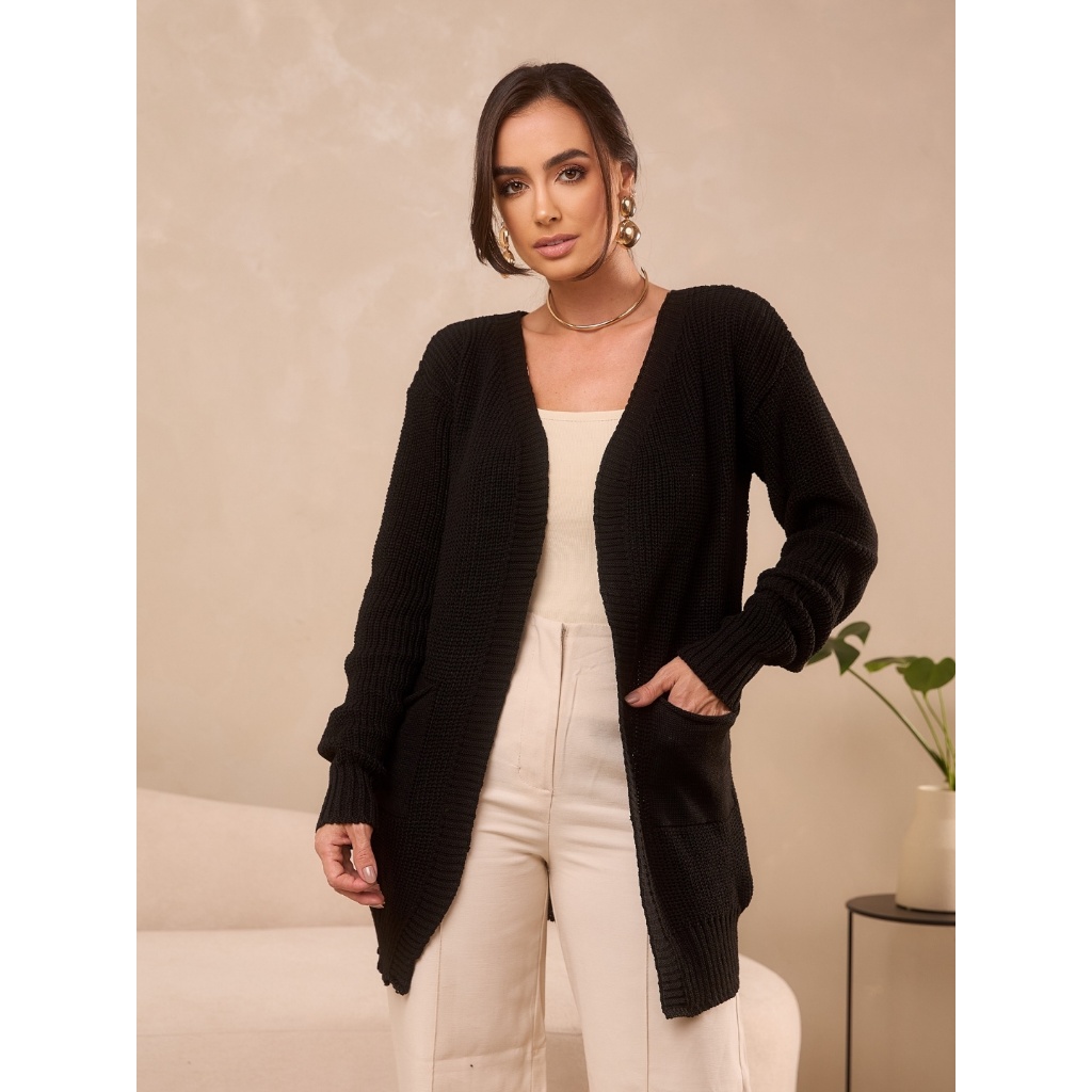 Cardigan Alongado: Onde Comprar | BuscaProdutos