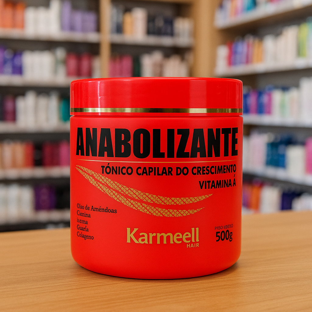 Máscara Capilar Anabolizante Karmeell Hair 500g Fortalecimento dos Fios