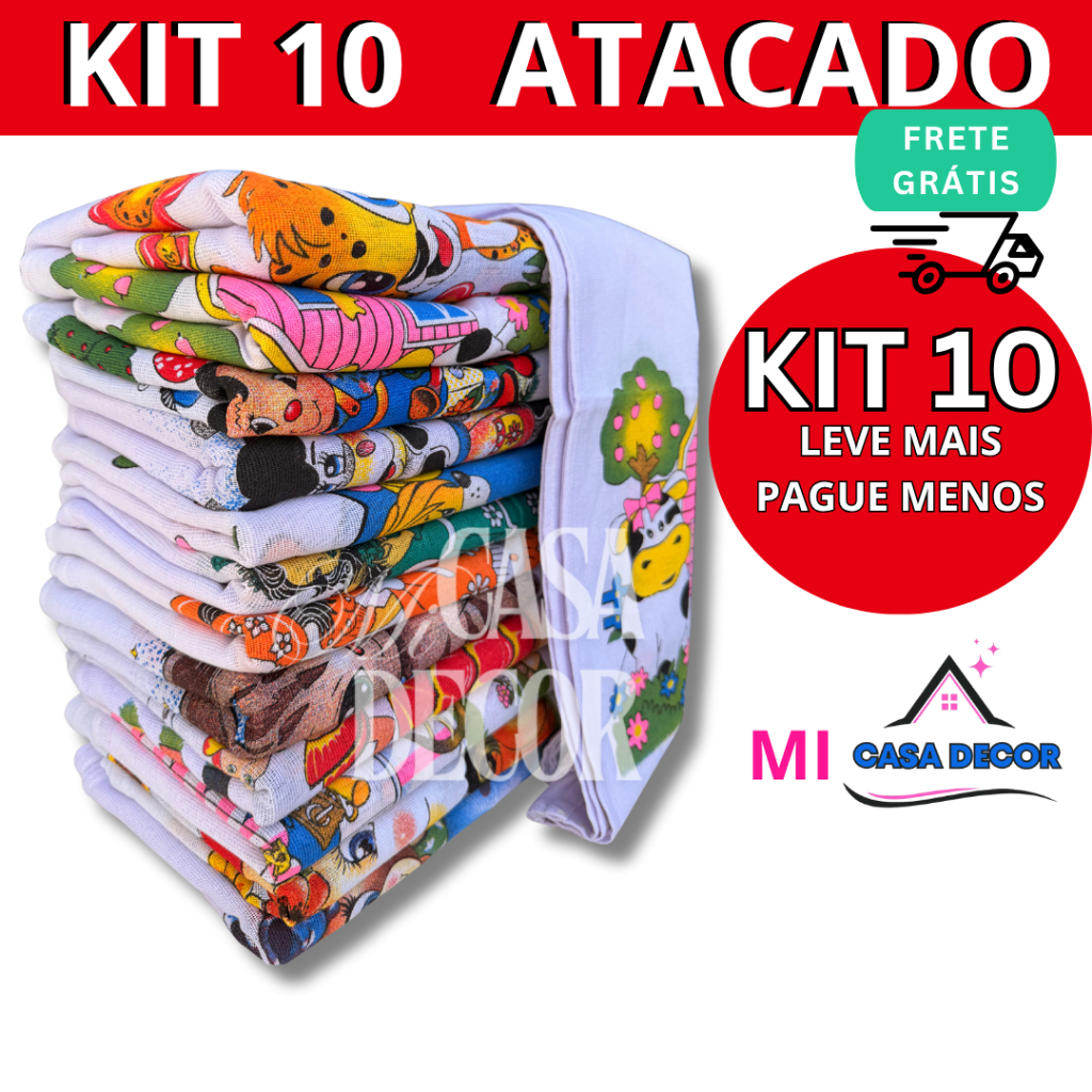 Pano De Prato 100% Algodão Europinha Com Varias Estampas   10 Peças em Oferta na Shopee