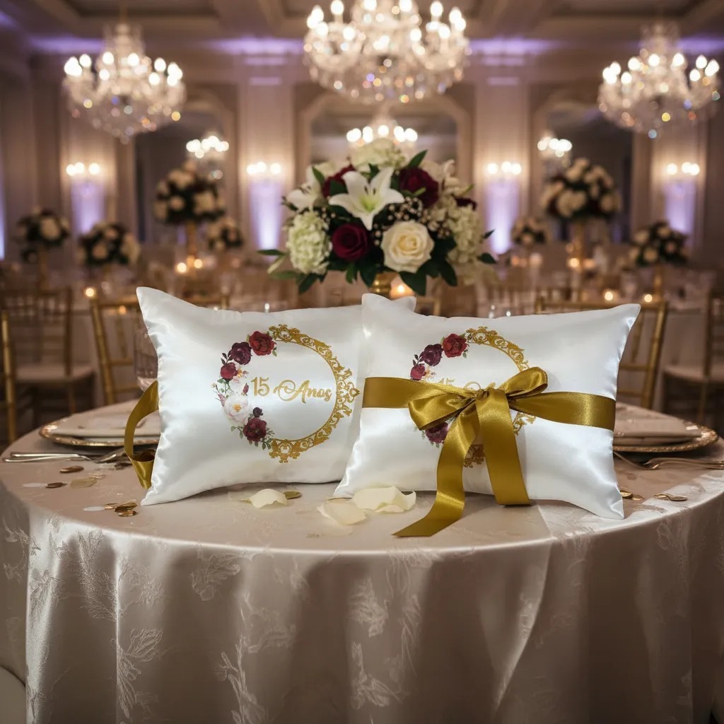 Almofada para levar Sapato de debutante - Floral - NÃO COLOCAMOS NOMES - 01 unidade em Oferta na Shopee