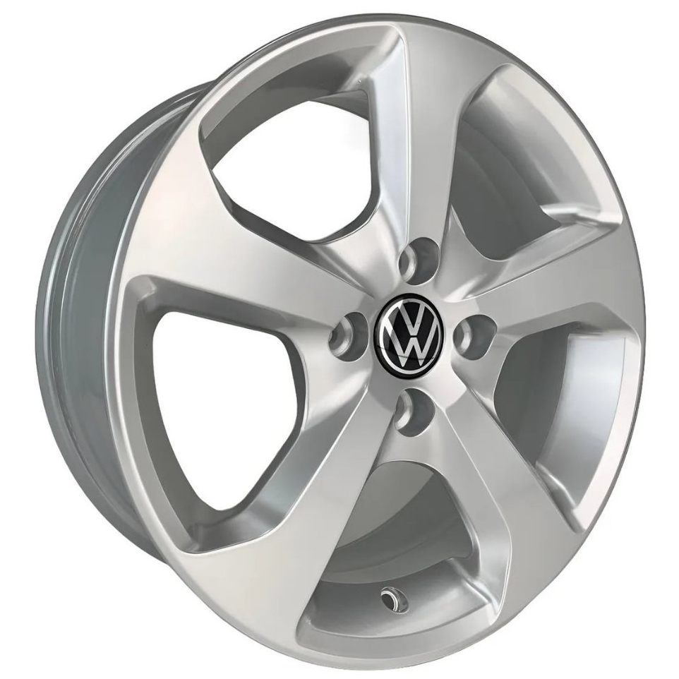 Kit 4 Rodas Aro 15 4x100 VW Volkswagen Gol Parati Saveiro Gti Krmai Cor Prata Bicos de Brinde M25