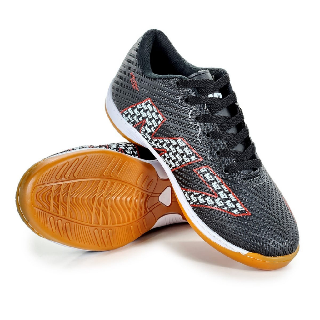 Chuteira Masculina Futsal M7 Futebol De Salão Quadrada Confortável Resistente