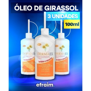 KIT 3 Óleo Cicatrizante Dermaex Age Feridas E Escaras Dersani Óleo De Girassol 100ml Dermaex em Oferta na Shopee