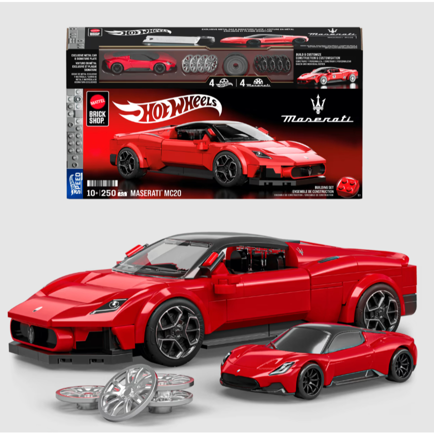 MEGA Hot Wheels Juguete de Construcción Speed Maserati MC20 - Mattel