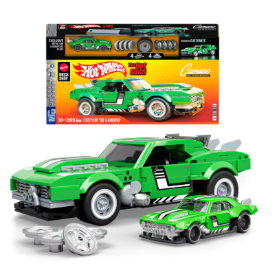 Mattel Brick Shop Hot Wheels Jogo de Construção Speed Custom '68 Camaro - Mattel