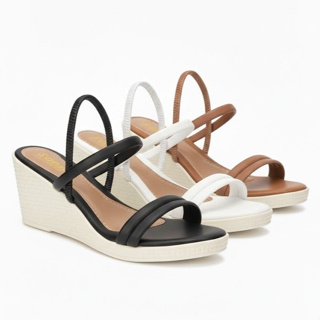 Sandália Feminina Salto Anabela Plataforma Leve Confortável Ajuste de Elástico Saltinho Sanny em Oferta na Shopee