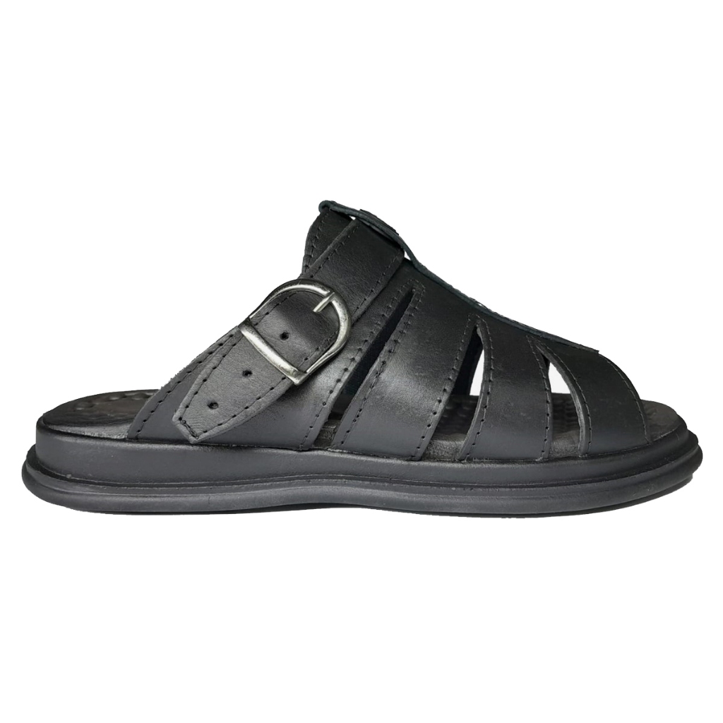 Chinelo Masculino Couro Franciscano Salomé Confortável Ortopédico Anatomico