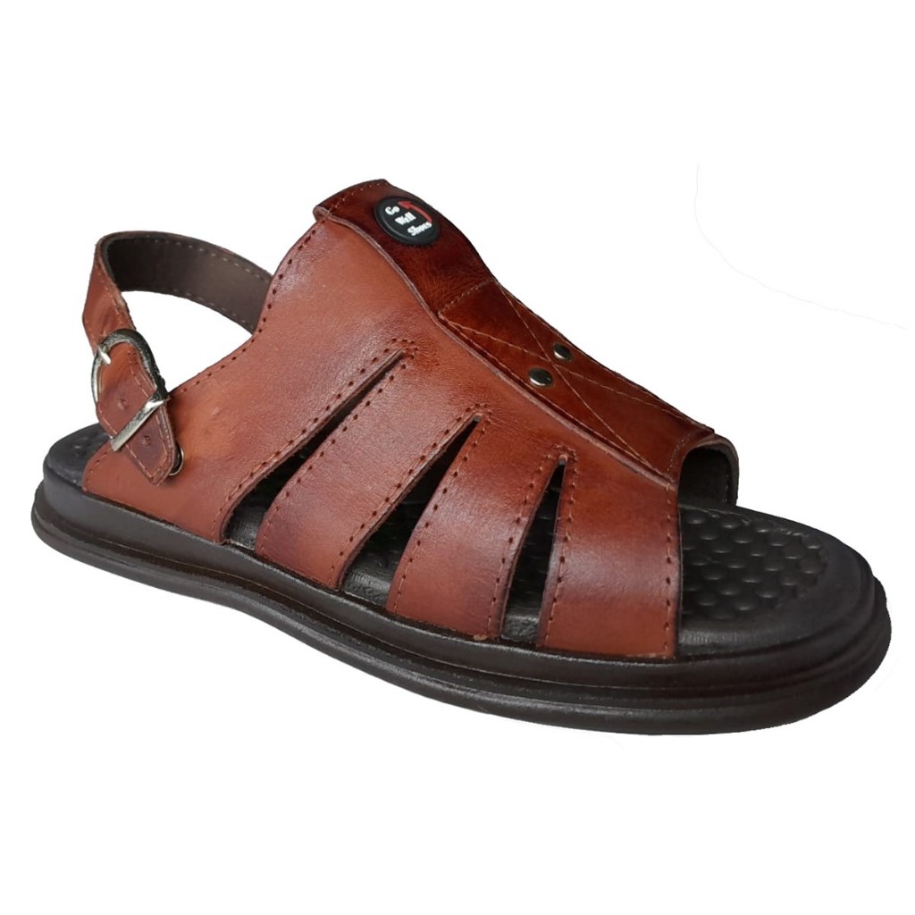 Sandália Franciscana Chinelo Masculino Couro Légitimo Ortipédico Anatomico