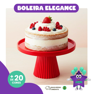BOLEIRA ELEGANCE PARA FESTA - ANIVERSÁRIO E DECORAÇÃO - P/ BOLO E DOCES - COM VÁRIAS OPÇÕES DE CORES em Oferta na Shopee