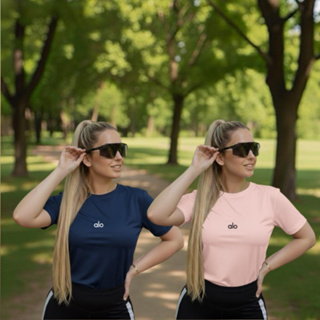 Kit 2 T-Shirt Feminina Fitness Estampada 100% Algodão Premium Yoga Envio Imediato em Oferta na Shopee