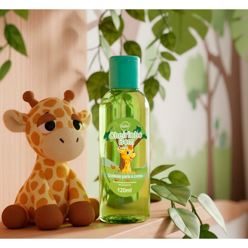 1 Frasco Colonia Infantil Cheirinho Bom Lavandita Hipoalergenico Vegano Sem Alcool Halley Baby 120 ml
