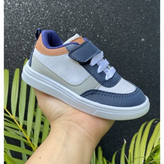 Tênis Infantil Velcro e Cadarço Esportivo Casual Leve Confortável Fácil Calçar Menino Menina em Oferta na Shopee