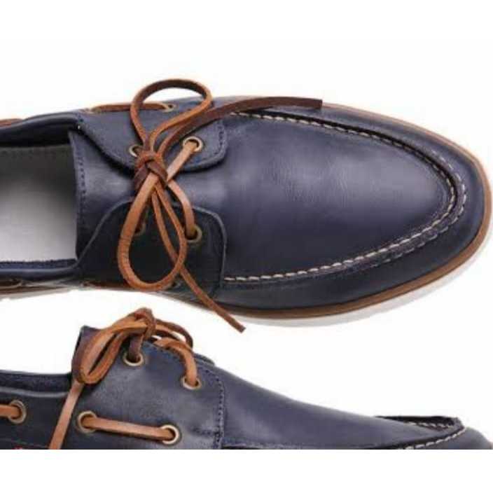Cadarço Tento Couro 150cm Docksider, Vindo De Franca, Marrom, Alta Qualidade, para sapatos botas bijuterias e afins — imagem 2 de 2