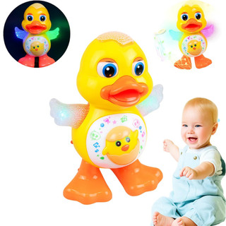 Pato Dançarino Musical Brinquedo Interativo Criança Luz Som Movimento Bebê Divertido Presente Patinh