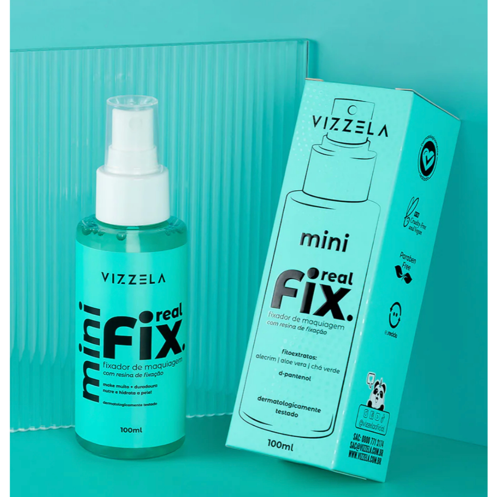 Mini Fixador De Maquiagem Real Fix - Fixador Vizzela em Oferta na Shopee