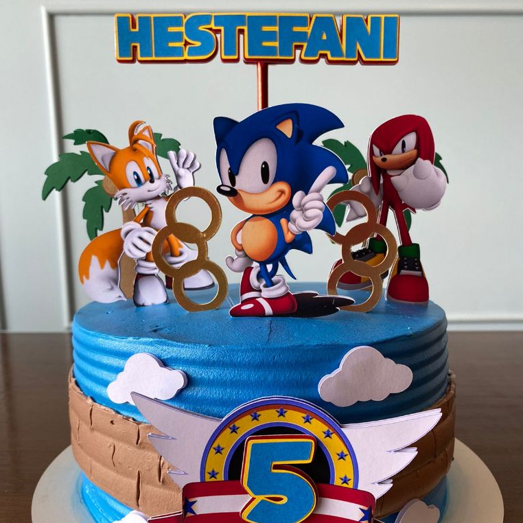 Bolo Sonic com Topper: Onde Comprar | BuscaProdutos